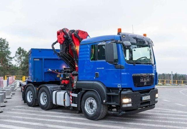 Xe đầu kéo MAN TGS 26.400 6x4 HMF 3722 Fly Crane Semitrailer: hình 12 Xe đầu kéo MAN TGS 26.400 6x4 HMF 3722 Fly Crane Semitrailer: hình 12
