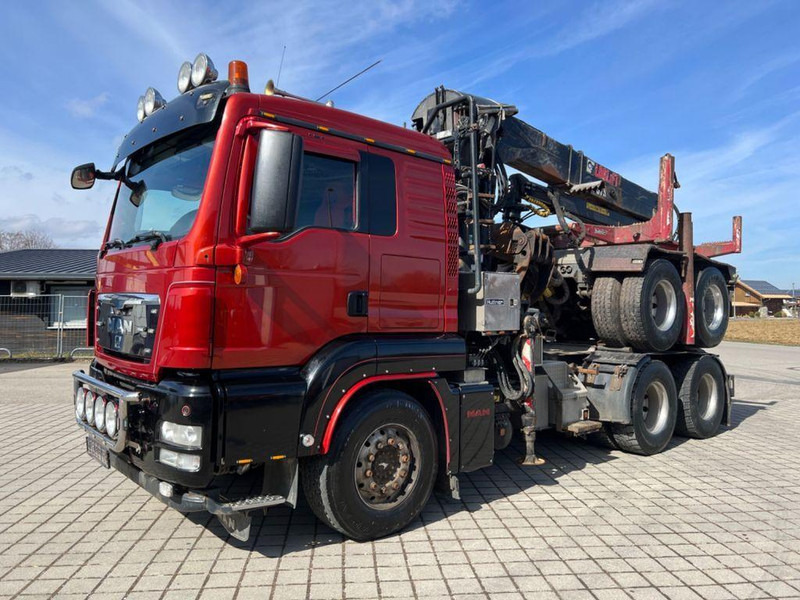 MAN TGS 26.540 6x4 Darus nyergesvontató + rönkszállító pótkocsi Logl - Xe đầu kéo: hình 3 MAN TGS 26.540 6x4 Darus nyergesvontató + rönkszállító pótkocsi Logl - Xe đầu kéo: hình 3
