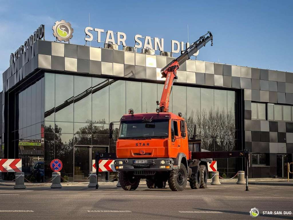 MAN STAR 266 MAN 6x6 PALFINGER PK 18001 Crane Kran - Xe cẩu tự hành: hình 1 MAN STAR 266 MAN 6x6 PALFINGER PK 18001 Crane Kran - Xe cẩu tự hành: hình 1