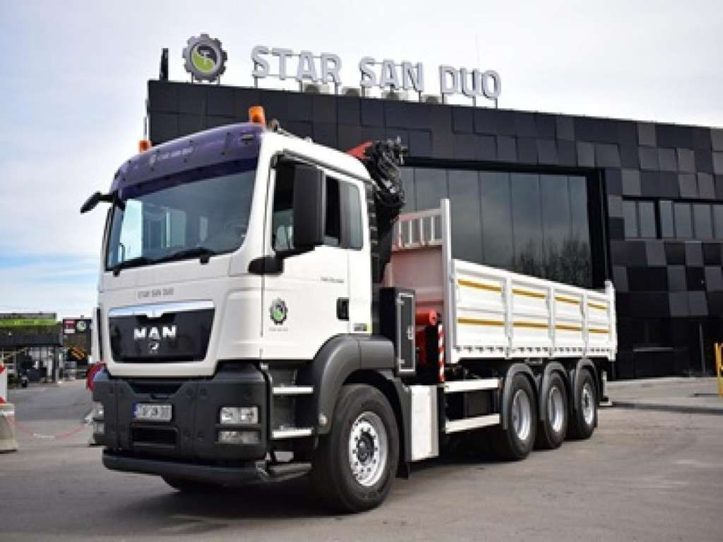 MAN TGS 35.400 8X4 PALFINGER PK 33002 CRANE KIPPER - Xe ben: hình 4 MAN TGS 35.400 8X4 PALFINGER PK 33002 CRANE KIPPER - Xe ben: hình 4