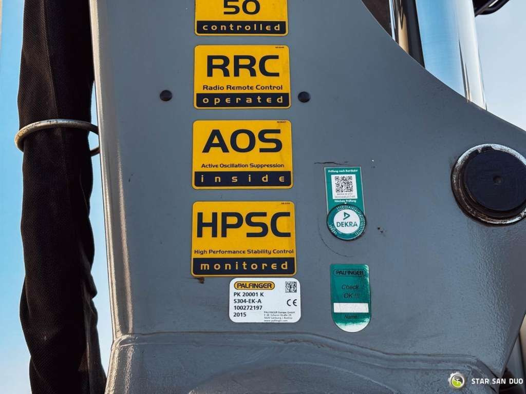 Xe cẩu tự hành Mercedes-Benz  AROCS 1851 4x4 PALFINGER PK 20002 Crane Kran: hình 29