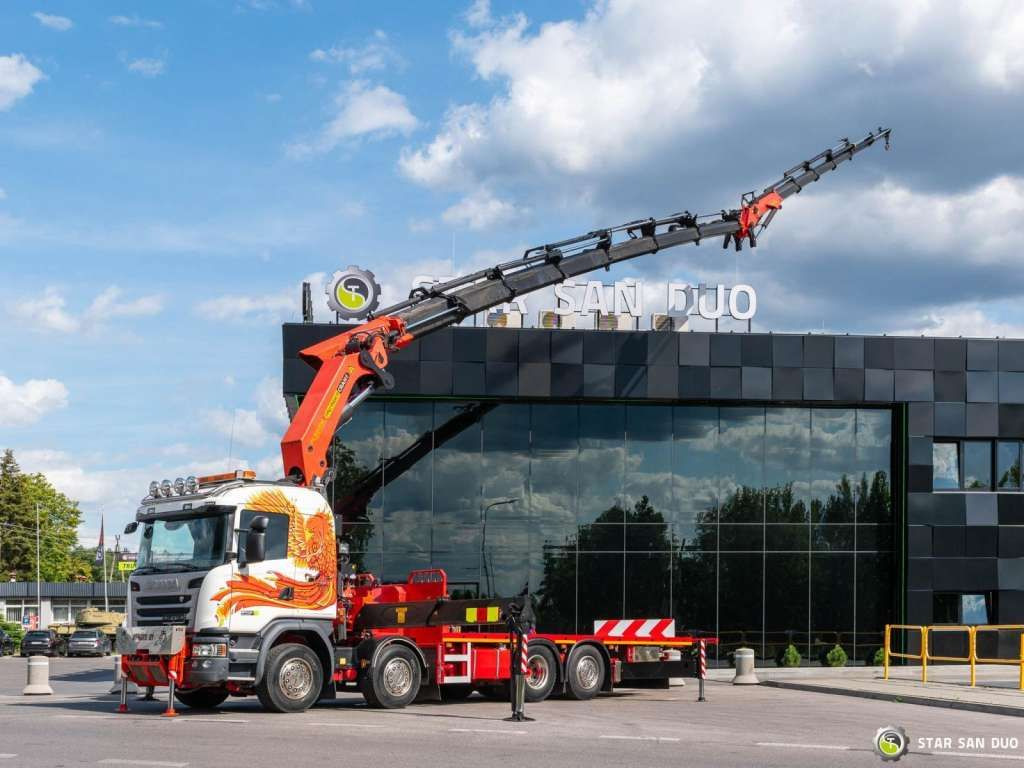 Scania G450 8x2 PALFINGER PK 85002 Fly Jib Winch - Xe cẩu tự hành: hình 1 Scania G450 8x2 PALFINGER PK 85002 Fly Jib Winch - Xe cẩu tự hành: hình 1
