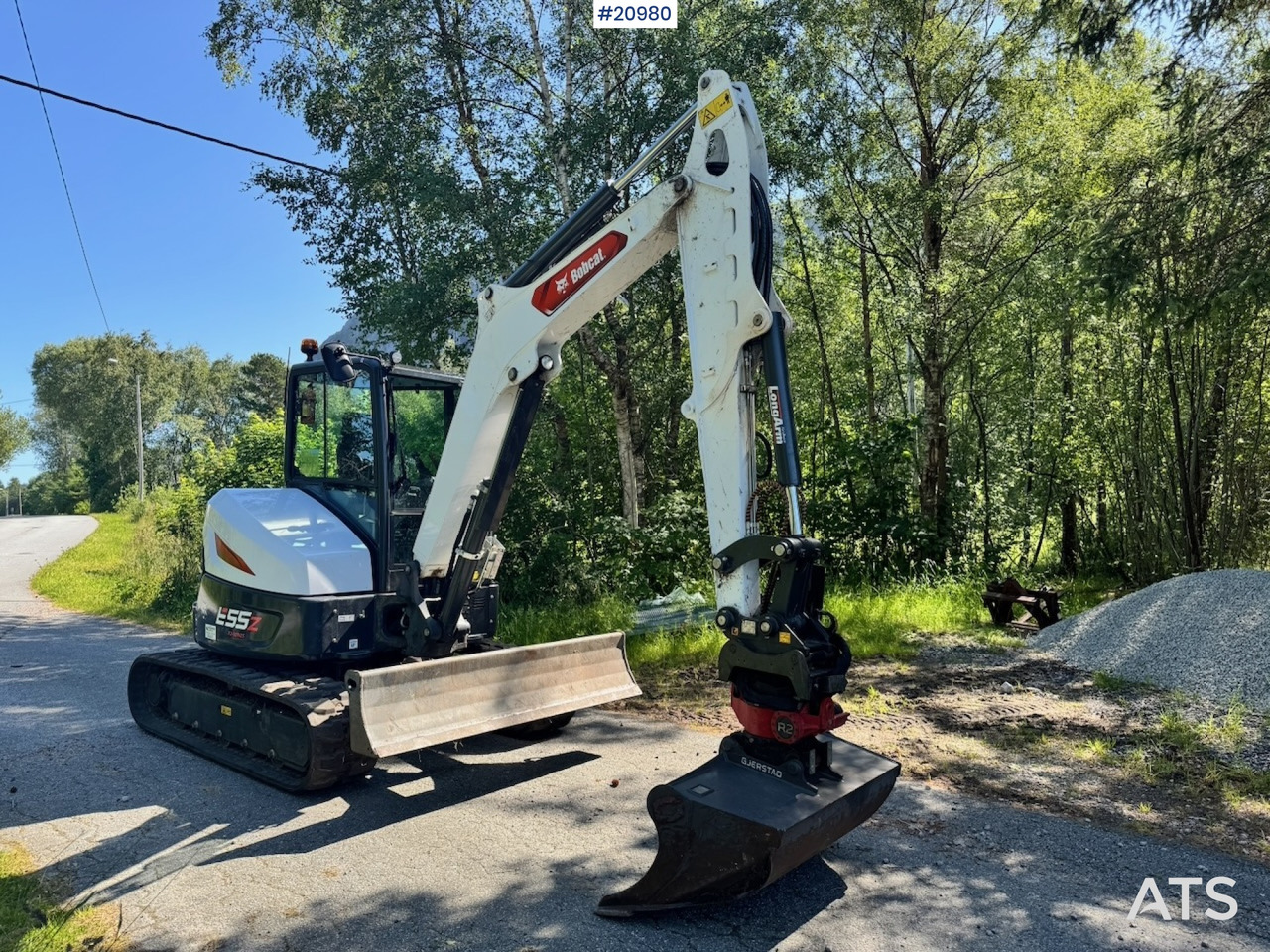Bobcat E55Z Minigraver m/ Rototilt og 2 skuffer. 230 timer! - Máy xúc mini: hình 4 Bobcat E55Z Minigraver m/ Rototilt og 2 skuffer. 230 timer! - Máy xúc mini: hình 4