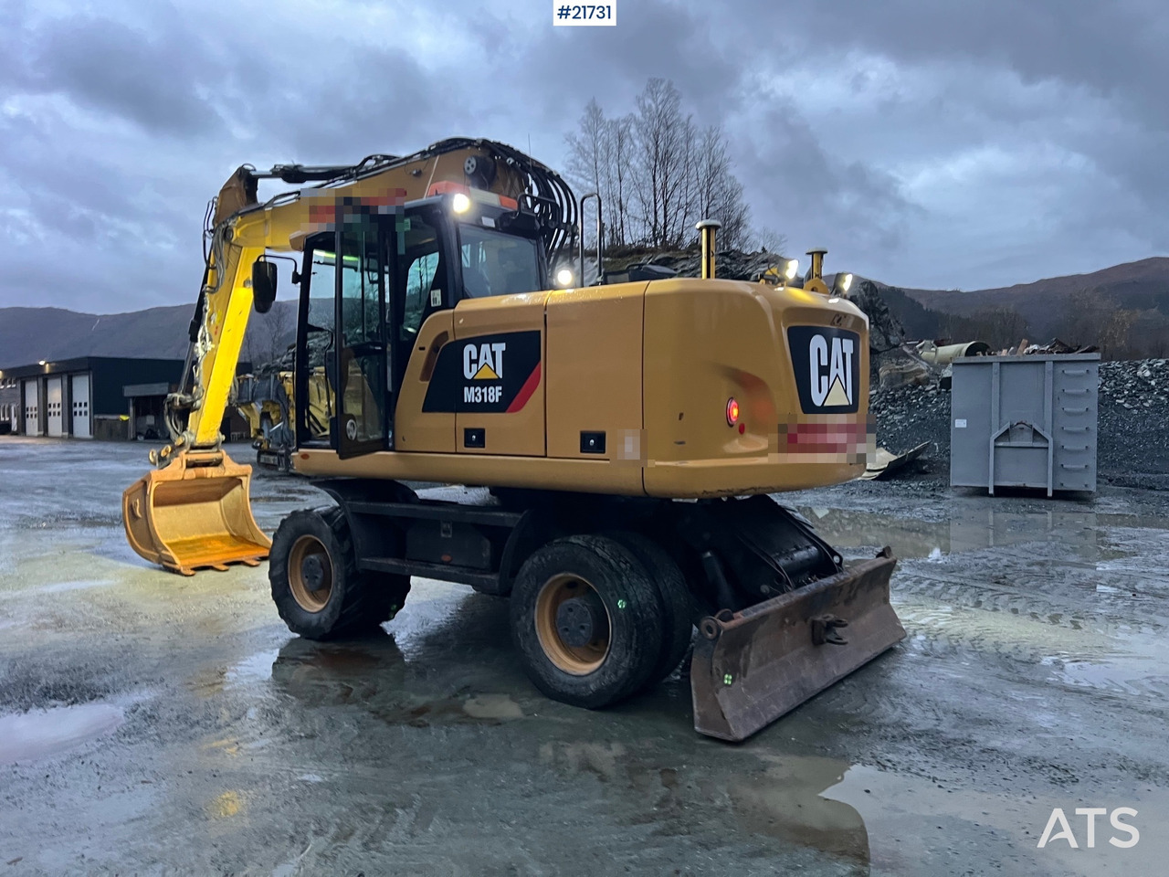 Máy xúc bánh lốp CAT M318F Hjulmaskin m/ oilquick og tannskuffe: hình 18 Máy xúc bánh lốp CAT M318F Hjulmaskin m/ oilquick og tannskuffe: hình 18