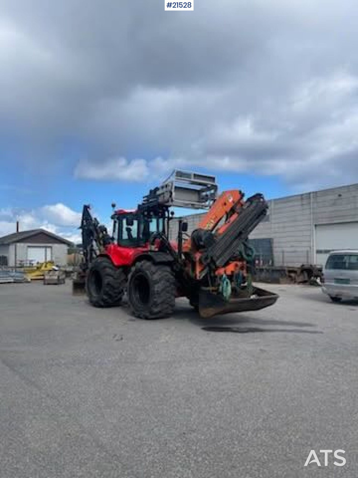 Huddig 1260C Traktorgraver m/ Palfinger kran, Lift, rototilt og skuffe - Máy xúc trước múc sau: hình 4 Huddig 1260C Traktorgraver m/ Palfinger kran, Lift, rototilt og skuffe - Máy xúc trước múc sau: hình 4