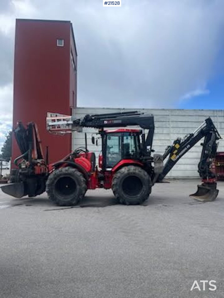 Huddig 1260C Traktorgraver m/ Palfinger kran, Lift, rototilt og skuffe - Máy xúc trước múc sau: hình 2 Huddig 1260C Traktorgraver m/ Palfinger kran, Lift, rototilt og skuffe - Máy xúc trước múc sau: hình 2