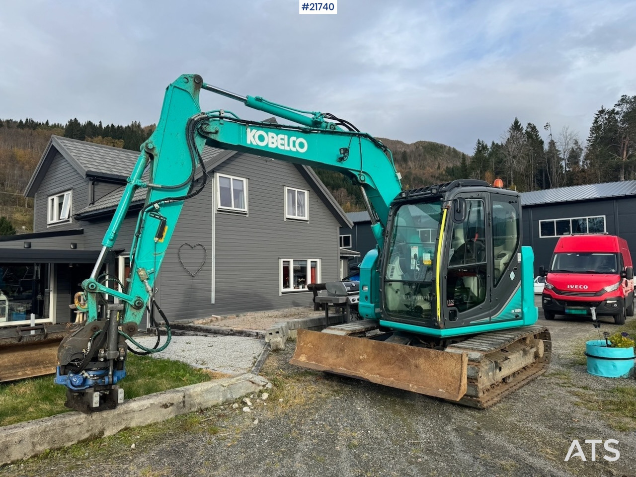 Kobelco 2018 Kobelco SK75SR-3E m/ Rototilt, 2 skuffer og Klype. 1850 timer! - Máy xúc bánh xích: hình 1 Kobelco 2018 Kobelco SK75SR-3E m/ Rototilt, 2 skuffer og Klype. 1850 timer! - Máy xúc bánh xích: hình 1