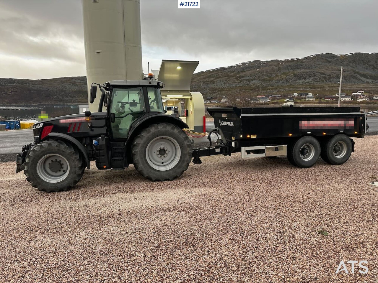 Massey Ferguson 7719 S 4x4 brøyterigget traktor m/ 2 sett dekk, snøfres og henger. SE VIDEO - Máy cày: hình 2 Massey Ferguson 7719 S 4x4 brøyterigget traktor m/ 2 sett dekk, snøfres og henger. SE VIDEO - Máy cày: hình 2