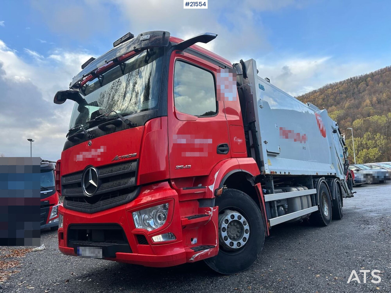 Mercedes Actros 2543 6x2 2 – kammers komprimatorbil m/ 2020 JOAB Anaconda twin påbygg - Xe tải chở rác: hình 3 Mercedes Actros 2543 6x2 2 – kammers komprimatorbil m/ 2020 JOAB Anaconda twin påbygg - Xe tải chở rác: hình 3