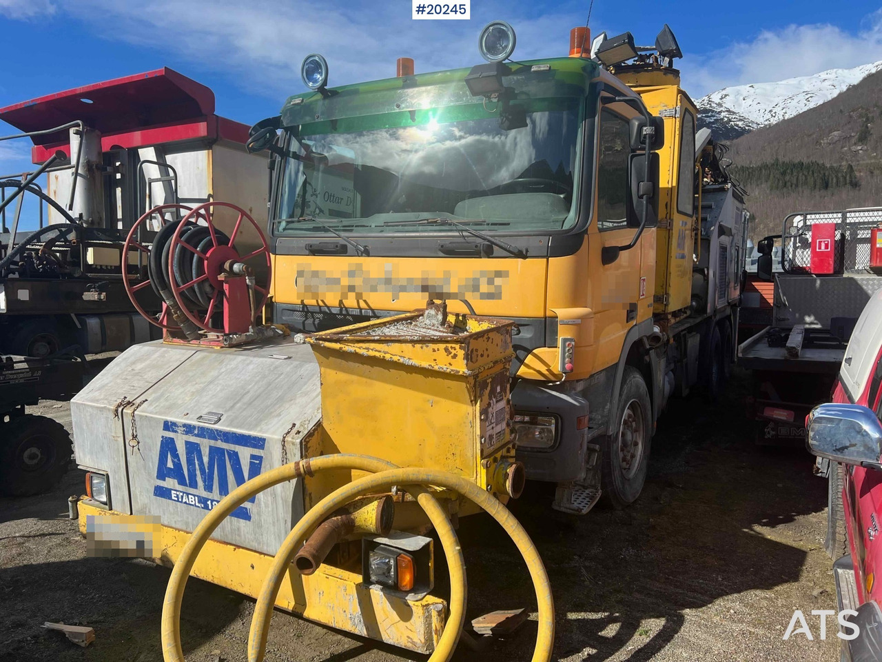 Mercedes Actros 2641 6x4 M/ 2008 AMV 7450 Betong sprøyterigg påbygg - Xe bơm bê tông: hình 4 Mercedes Actros 2641 6x4 M/ 2008 AMV 7450 Betong sprøyterigg påbygg - Xe bơm bê tông: hình 4