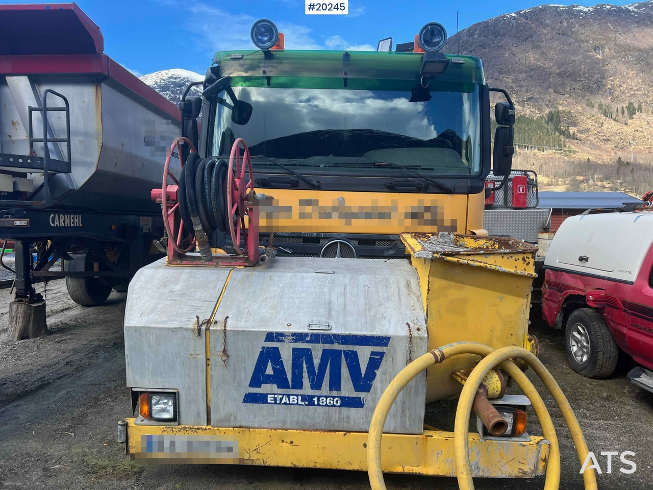 Mercedes Actros 2641 6x4 M/ 2008 AMV 7450 Betong sprøyterigg påbygg - Xe bơm bê tông: hình 2 Mercedes Actros 2641 6x4 M/ 2008 AMV 7450 Betong sprøyterigg påbygg - Xe bơm bê tông: hình 2