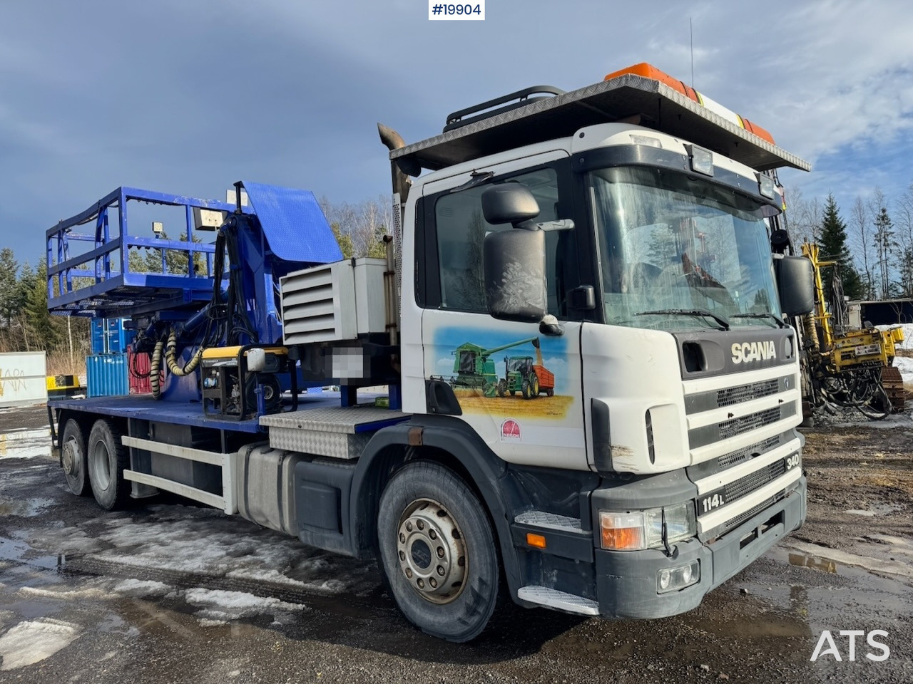 Nền bục trên không gắn trên xe tải Scania P114: hình 7