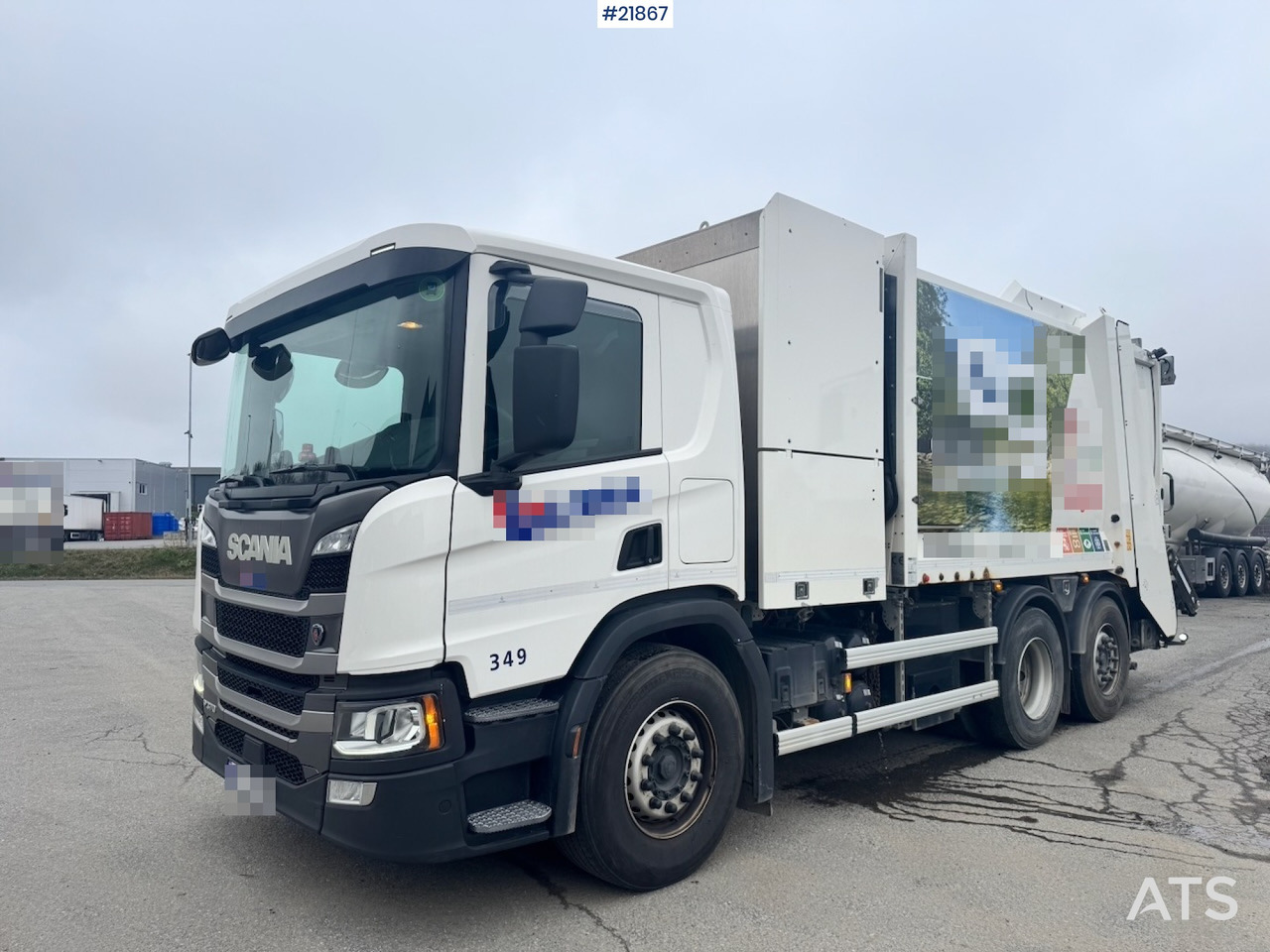Scania P370 Renovasjonsbil m/ Vaskeanlegg. SE VIDEO - Xe tải chở rác: hình 2 Scania P370 Renovasjonsbil m/ Vaskeanlegg. SE VIDEO - Xe tải chở rác: hình 2