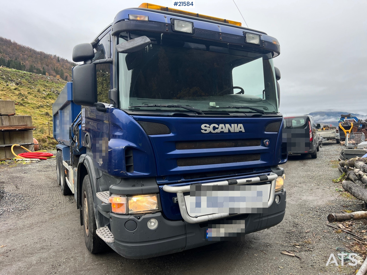 Scania P380 6x2 kranbil m/tipp, m/14t/ og m/Hiab kran - Xe cẩu tự hành: hình 4 Scania P380 6x2 kranbil m/tipp, m/14t/ og m/Hiab kran - Xe cẩu tự hành: hình 4