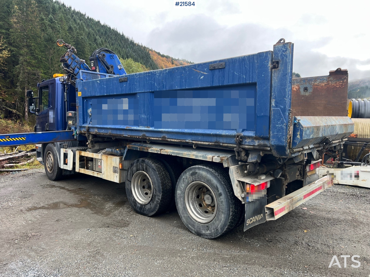 Scania P380 6x2 kranbil m/tipp, m/14t/ og m/Hiab kran - Xe cẩu tự hành: hình 5 Scania P380 6x2 kranbil m/tipp, m/14t/ og m/Hiab kran - Xe cẩu tự hành: hình 5