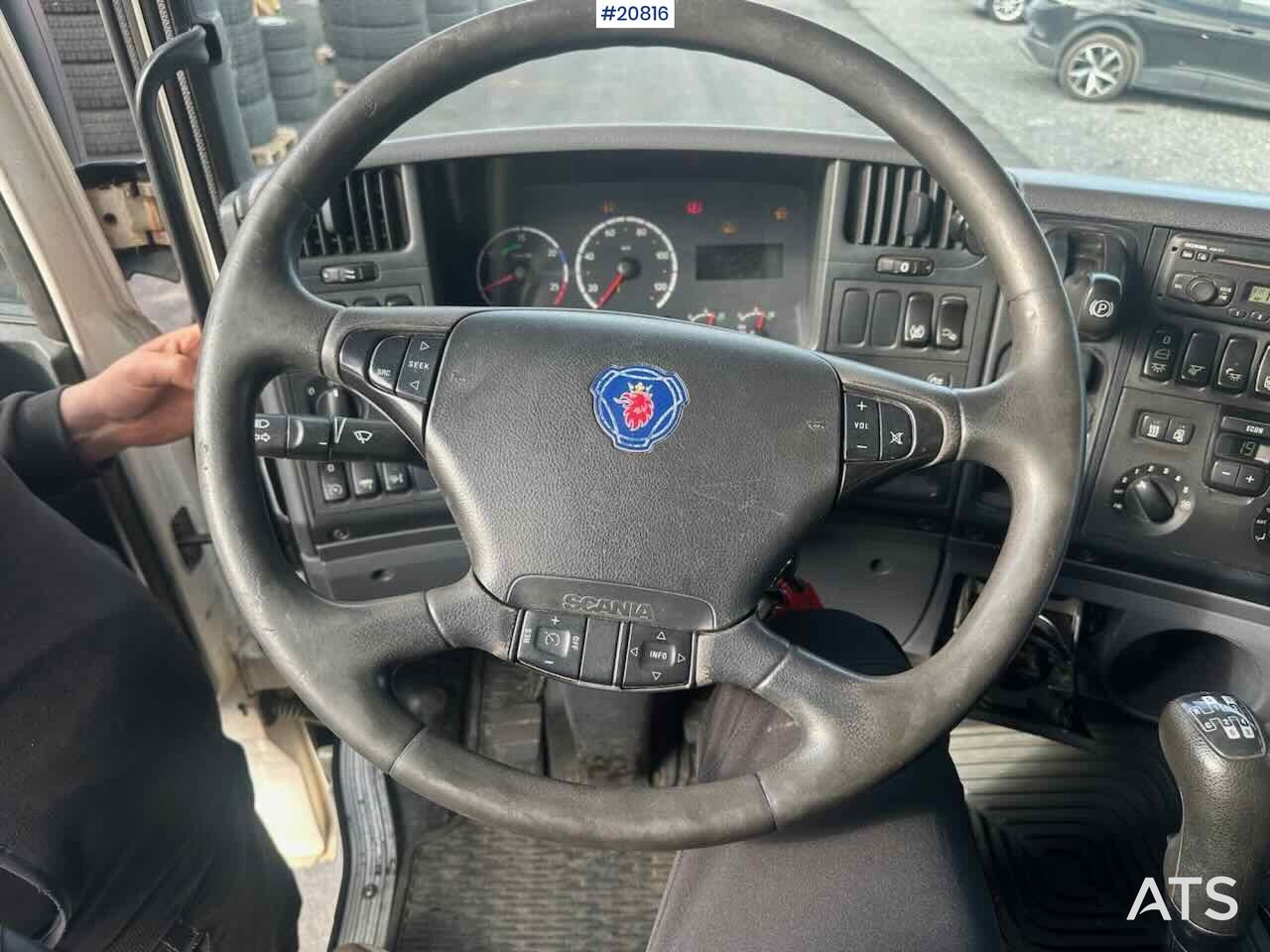 Xe tải hộp Scania R480 3 akslet conatinerbil m/ lift: hình 16