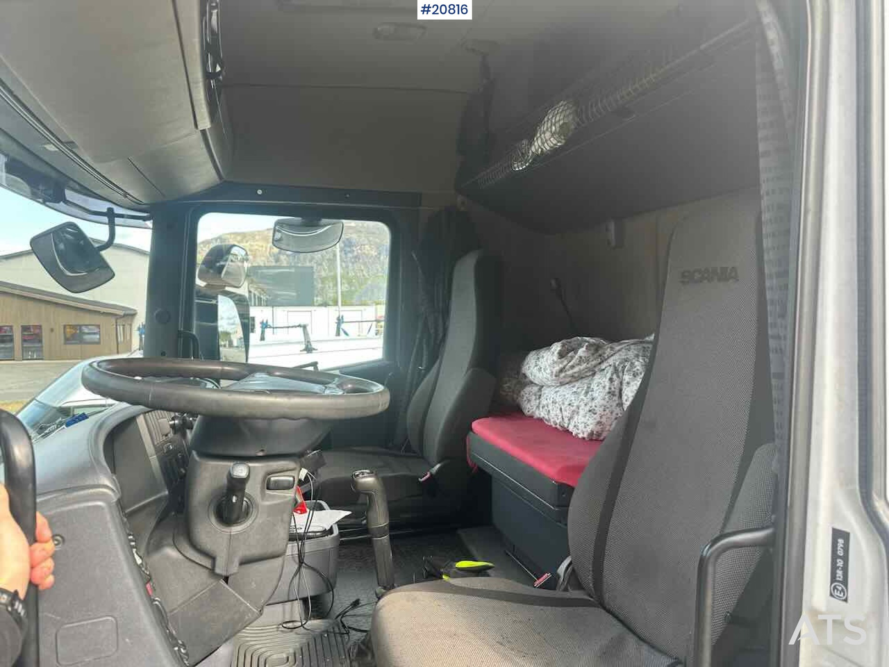 Xe tải hộp Scania R480 3 akslet conatinerbil m/ lift: hình 13