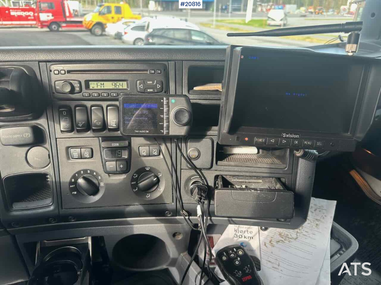 Xe tải hộp Scania R480 3 akslet conatinerbil m/ lift: hình 21