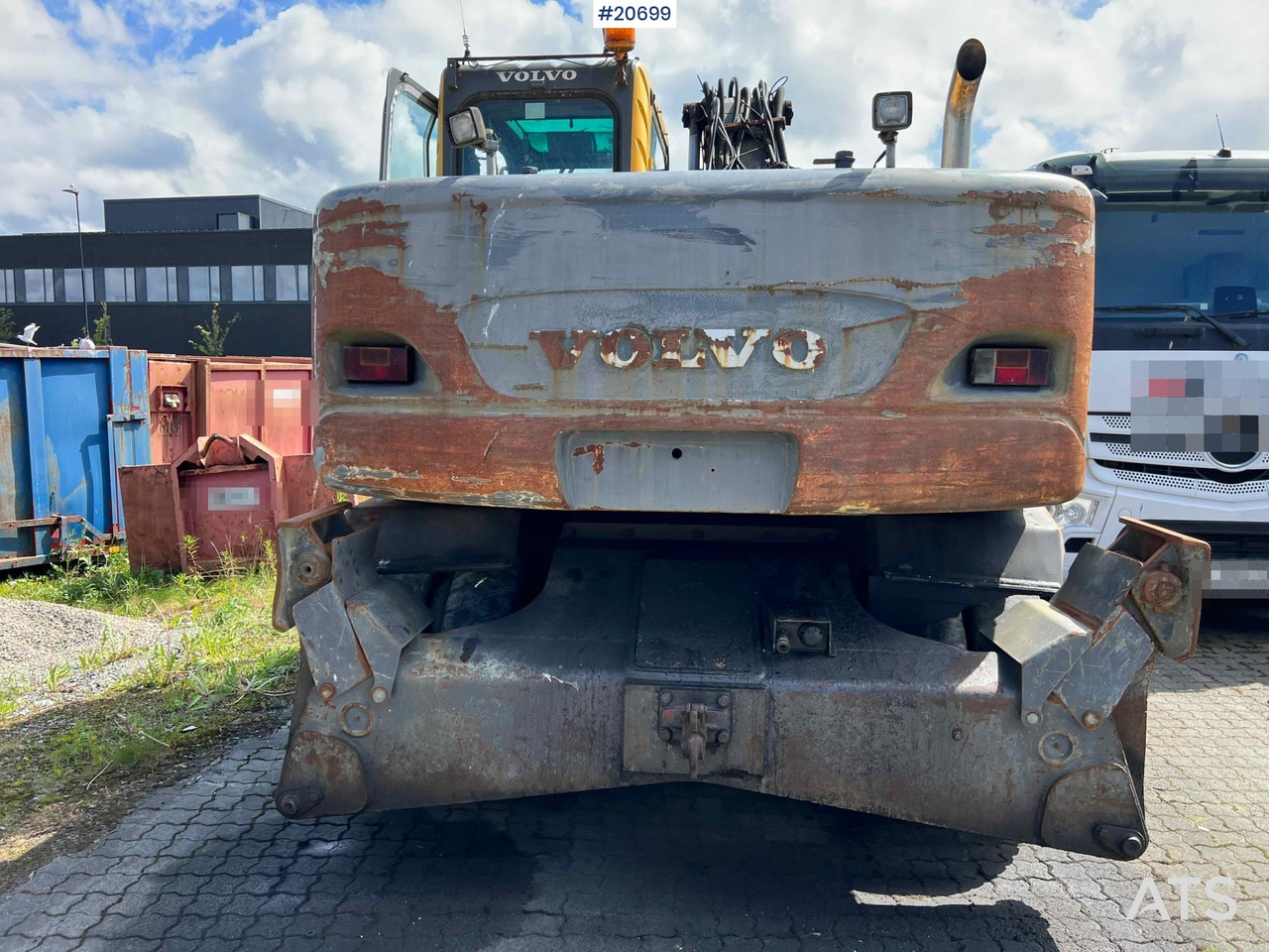 Volvo EW160B hjulmaskin m/ støtte bein og skjær - Máy xúc lật bánh lốp: hình 5 Volvo EW160B hjulmaskin m/ støtte bein og skjær - Máy xúc lật bánh lốp: hình 5