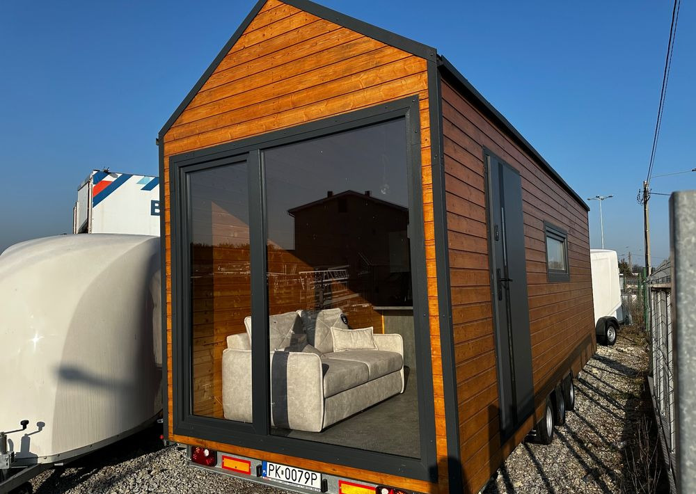 Boro Drewniany DOMEK MOBILNY na przyczepie 7,5m x 2,5m - Rơ moóc kiểu caravan: hình 1 Boro Drewniany DOMEK MOBILNY na przyczepie 7,5m x 2,5m - Rơ moóc kiểu caravan: hình 1