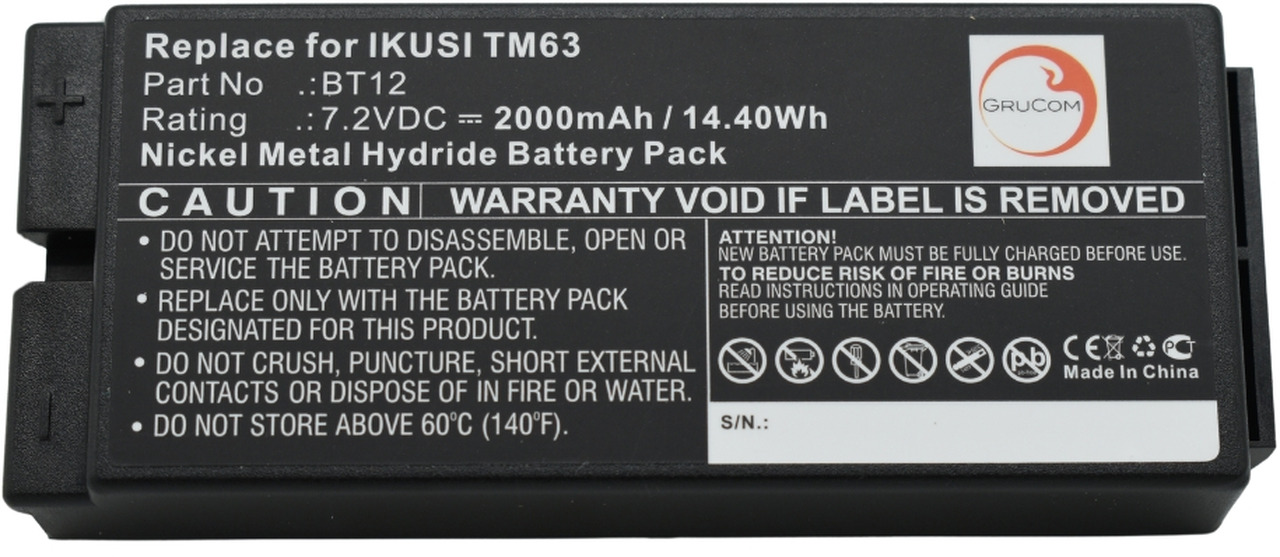 Compatible battery Ikusi BT12 - Ắc quy cho Cẩu gấp: hình 4 Compatible battery Ikusi BT12 - Ắc quy cho Cẩu gấp: hình 4