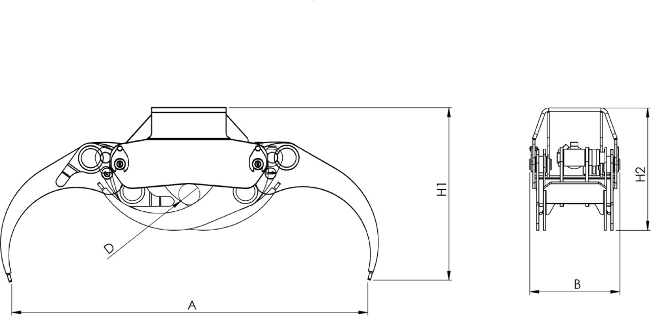 LOG GRAB PF-L .22 - Nho táo cho Cẩu gấp: hình 5 LOG GRAB PF-L .22 - Nho táo cho Cẩu gấp: hình 5