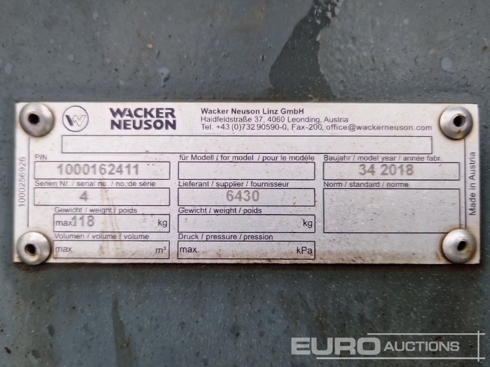 Gầu 14", 15" Digging Buckets to suit Wacker Neuson Mini Excavator: hình 7