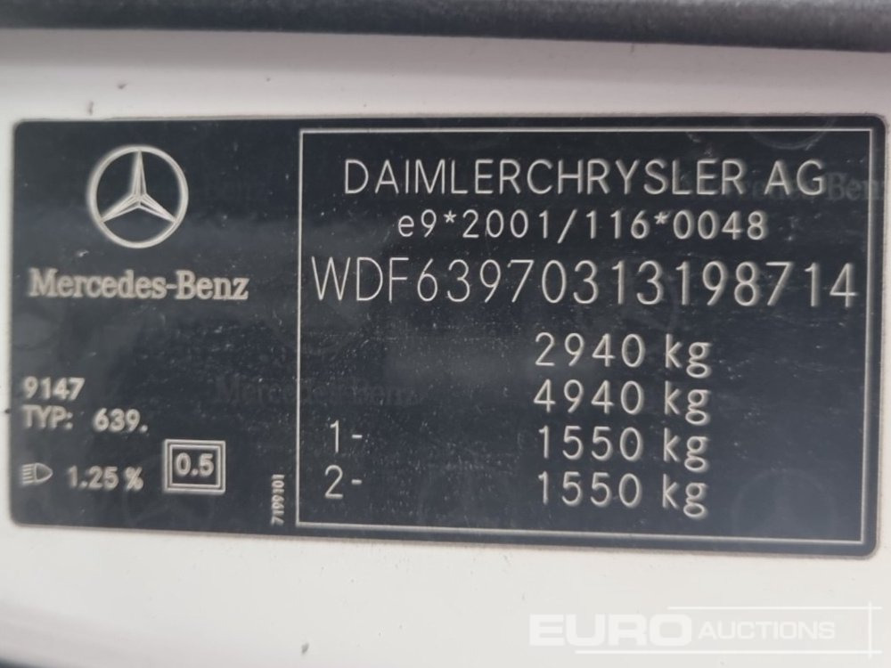 Xe tải van 2005 Mercedes Benz Vito: hình 34