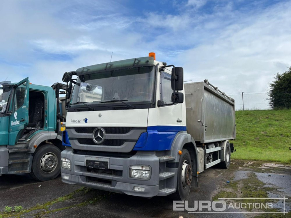 2012 Mercedes Axor 1824L 4x2, Crane, Stamps, Stainless Steel container - Xe ben: hình 1 2012 Mercedes Axor 1824L 4x2, Crane, Stamps, Stainless Steel container - Xe ben: hình 1