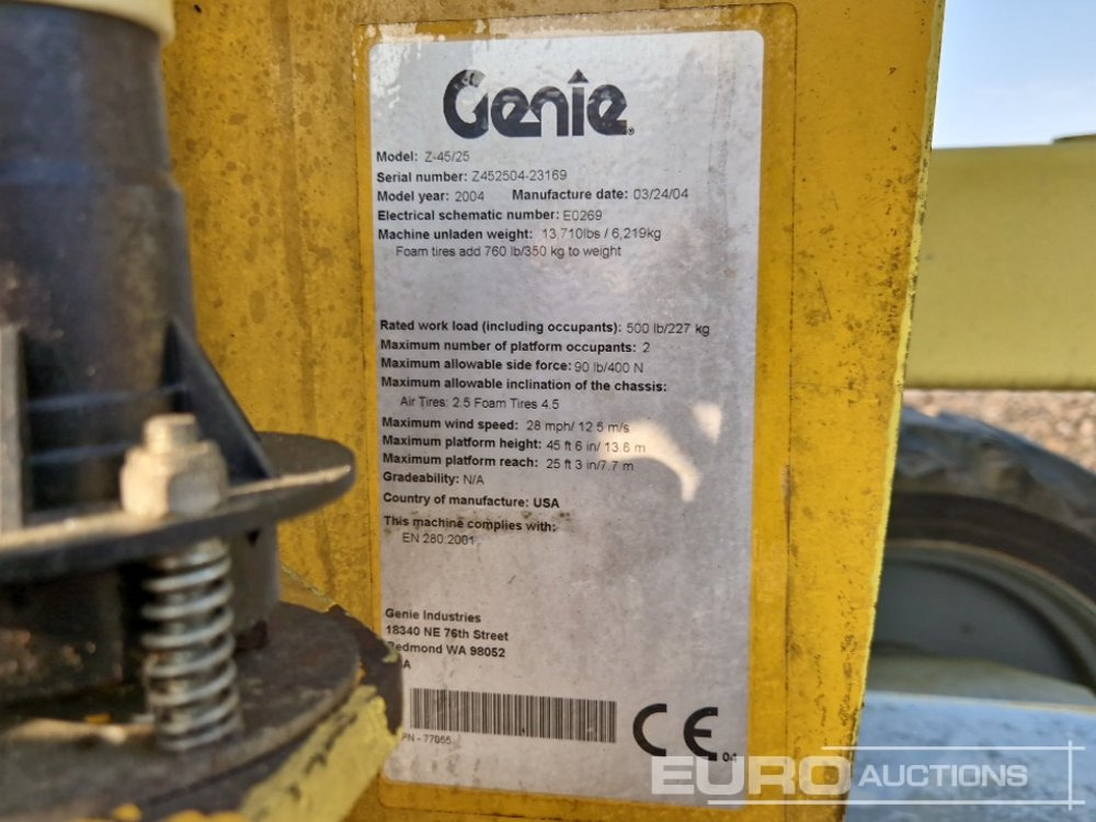 Nền bục trên không Genie Z45-25: hình 33