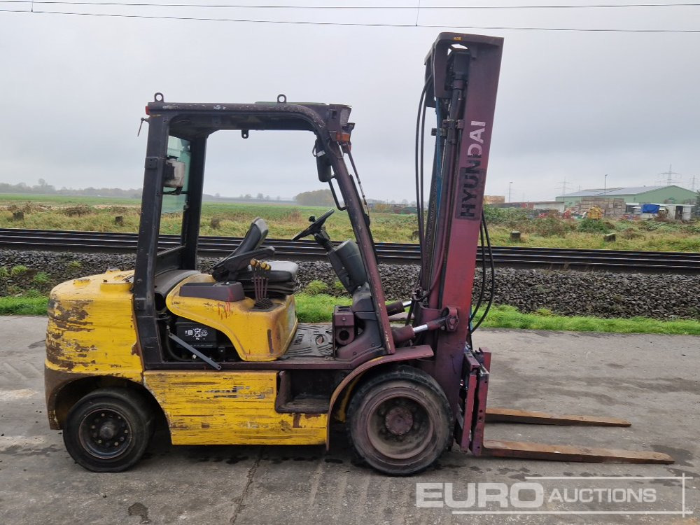 Hyundai Diesel Forklift, 2 Stage Mast, Forks - Xe nâng diesel: hình 5 Hyundai Diesel Forklift, 2 Stage Mast, Forks - Xe nâng diesel: hình 5