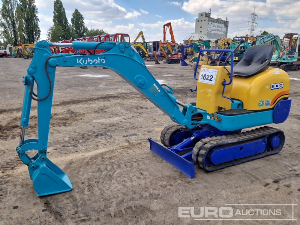 Kubota K-008 - Máy xúc mini: hình 1 Kubota K-008 - Máy xúc mini: hình 1