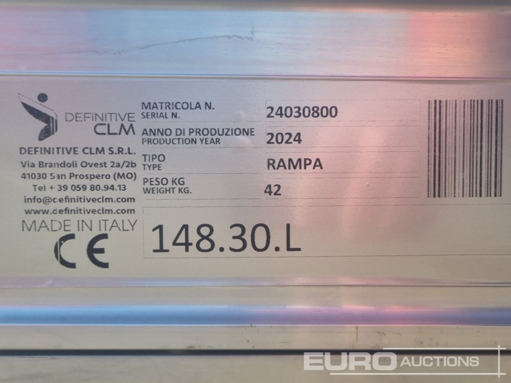 Đường dốc di động Unused 148.30L Aluminium Loading Rampes (2 of) 9000kg Capacity, 3000mm Length: hình 7