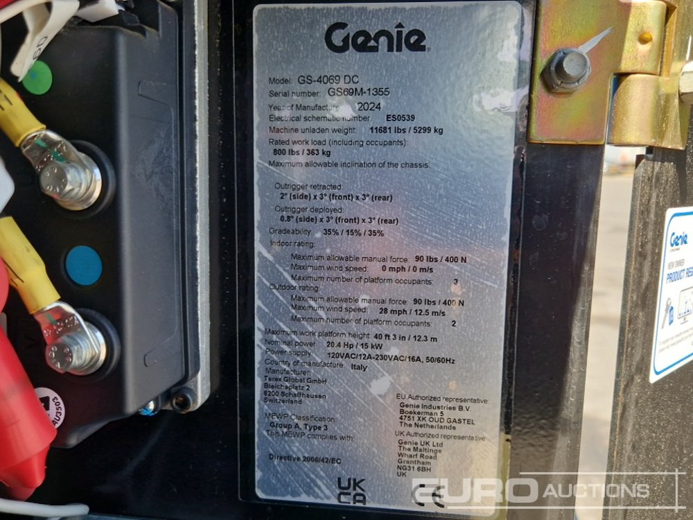 Nền bục trên không Unused 2024 Genie GS-4069DC: hình 22