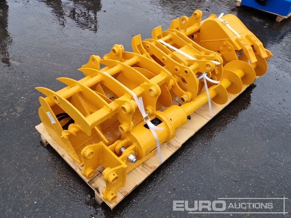 Unused 2025 GIYI QTY (8) CAT 301 Excavator Attachment, Rake, Ripper, Grabber, 12” Auger, 16” Auger, 8” Digging Bucket, 24”, 32” Ditching Bucket - Gầu: hình 4 Unused 2025 GIYI QTY (8) CAT 301 Excavator Attachment, Rake, Ripper, Grabber, 12” Auger, 16” Auger, 8” Digging Bucket, 24”, 32” Ditching Bucket - Gầu: hình 4