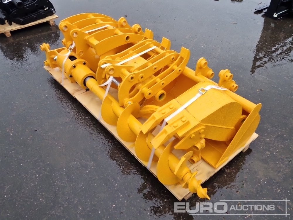 Unused 2025 GIYI QTY (8) CAT 301 Excavator Attachment, Rake, Ripper, Grabber, 12” Auger, 16” Auger, 8” Digging Bucket, 24”, 32” Ditching Bucket - Gầu: hình 5 Unused 2025 GIYI QTY (8) CAT 301 Excavator Attachment, Rake, Ripper, Grabber, 12” Auger, 16” Auger, 8” Digging Bucket, 24”, 32” Ditching Bucket - Gầu: hình 5