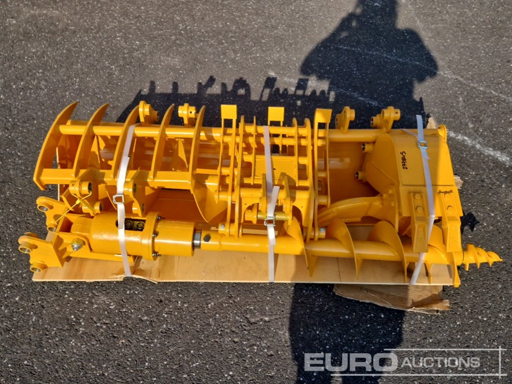 Unused Bucket, Auger, Rake, Grapple Set - Gầu: hình 1 Unused Bucket, Auger, Rake, Grapple Set - Gầu: hình 1