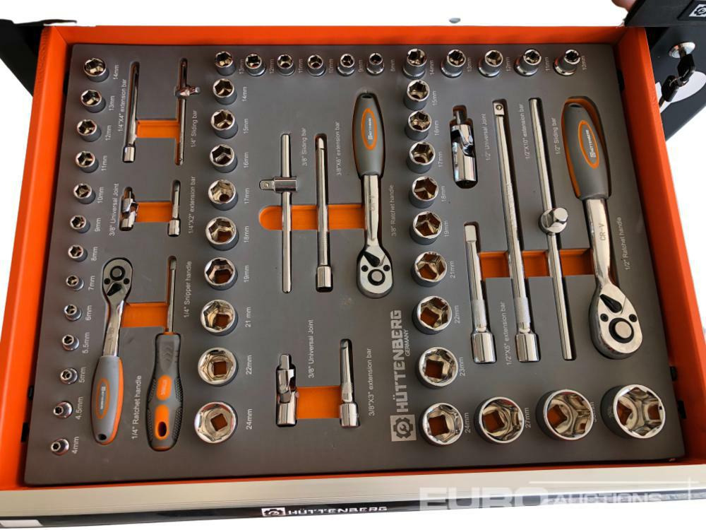 Unused Hüttenberg Tool Trolley, 6 Drawers with Tools - Trang thiết bị xây dựng: hình 5 Unused Hüttenberg Tool Trolley, 6 Drawers with Tools - Trang thiết bị xây dựng: hình 5