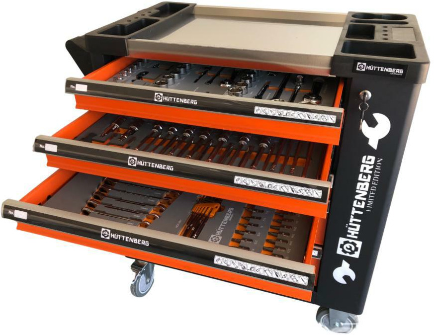 Unused Hüttenberg Tool Trolley, 6 Drawers with Tools - Trang thiết bị xây dựng: hình 1 Unused Hüttenberg Tool Trolley, 6 Drawers with Tools - Trang thiết bị xây dựng: hình 1