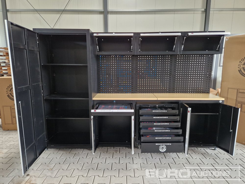 Unused TOOL UNION Mechanic's Kitchen Workbench incl. Tool Trolley & Tools - Trang thiết bị xây dựng: hình 4 Unused TOOL UNION Mechanic's Kitchen Workbench incl. Tool Trolley & Tools - Trang thiết bị xây dựng: hình 4