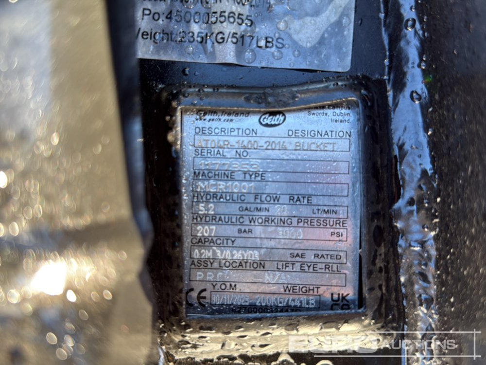 2023 Geith AT04R-1400-2014 - Gầu: hình 5 2023 Geith AT04R-1400-2014 - Gầu: hình 5