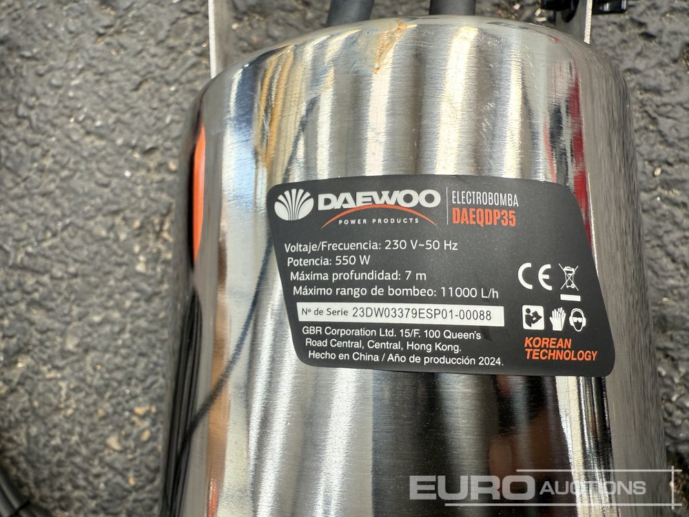 Unused Daewoo DAEQDP35 - Bơm nước: hình 4 Unused Daewoo DAEQDP35 - Bơm nước: hình 4