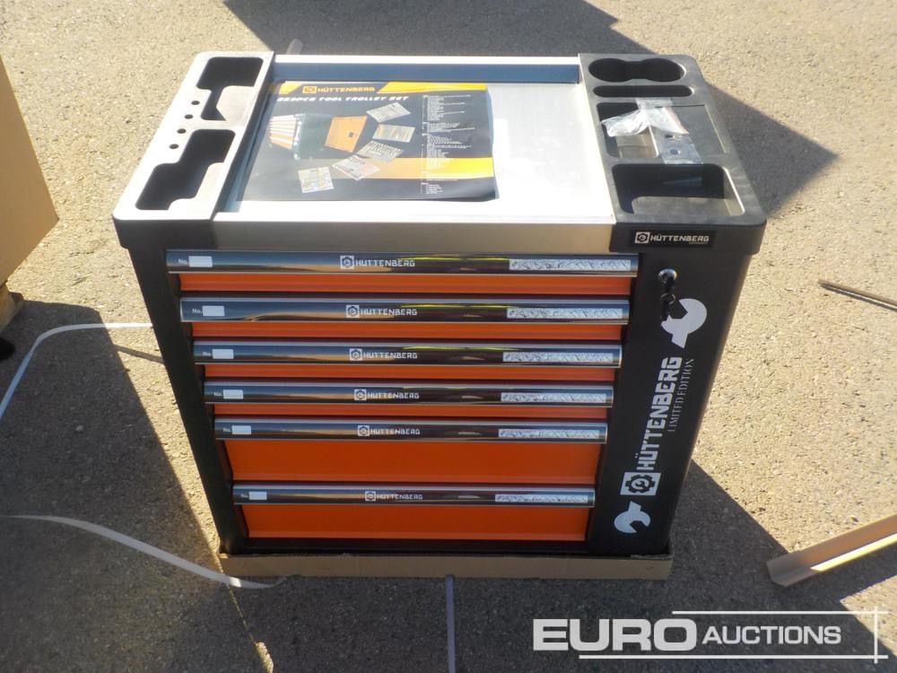 Unused Huttenberg Tools Trolley, 220Pcs, Complete with Tools, 6 Drawers / Carro Porta Herramientas Completo, 6 Cajones - Trang thiết bị xưởng: hình 2 Unused Huttenberg Tools Trolley, 220Pcs, Complete with Tools, 6 Drawers / Carro Porta Herramientas Completo, 6 Cajones - Trang thiết bị xưởng: hình 2