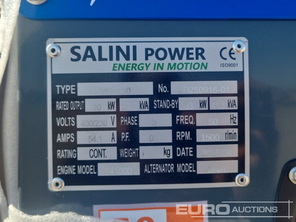 Bộ phát điện Unused Salini VG-R30: hình 11 Bộ phát điện Unused Salini VG-R30: hình 11