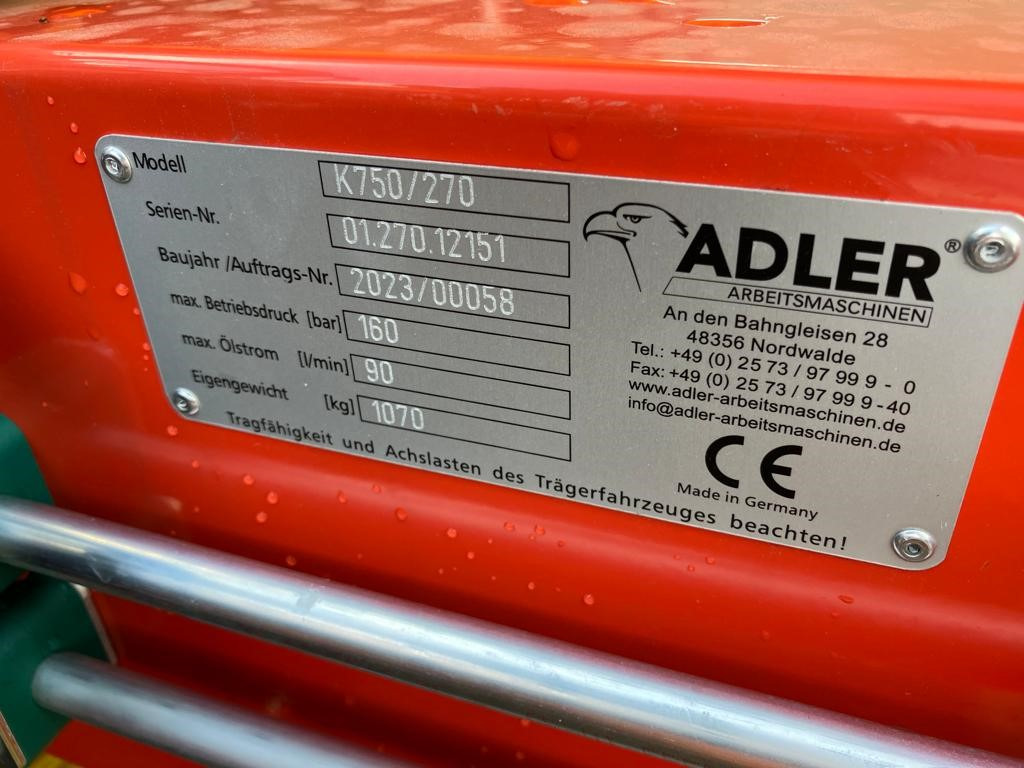 Adler KS 750 - Trang thiết bị gia súc: hình 2 Adler KS 750 - Trang thiết bị gia súc: hình 2