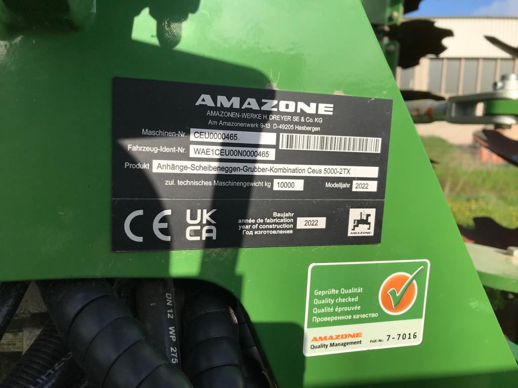 Amazone Ceus 5000-2TX - Bừa đĩa: hình 3 Amazone Ceus 5000-2TX - Bừa đĩa: hình 3
