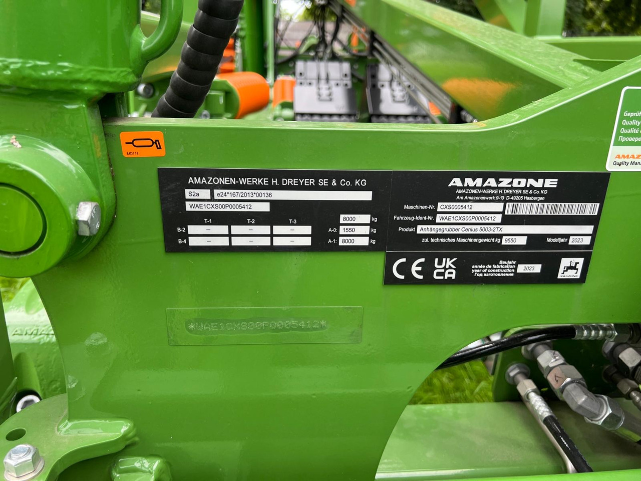 Amazone Grubber Cenius 5003-2TX - Máy trồng trọt: hình 2 Amazone Grubber Cenius 5003-2TX - Máy trồng trọt: hình 2