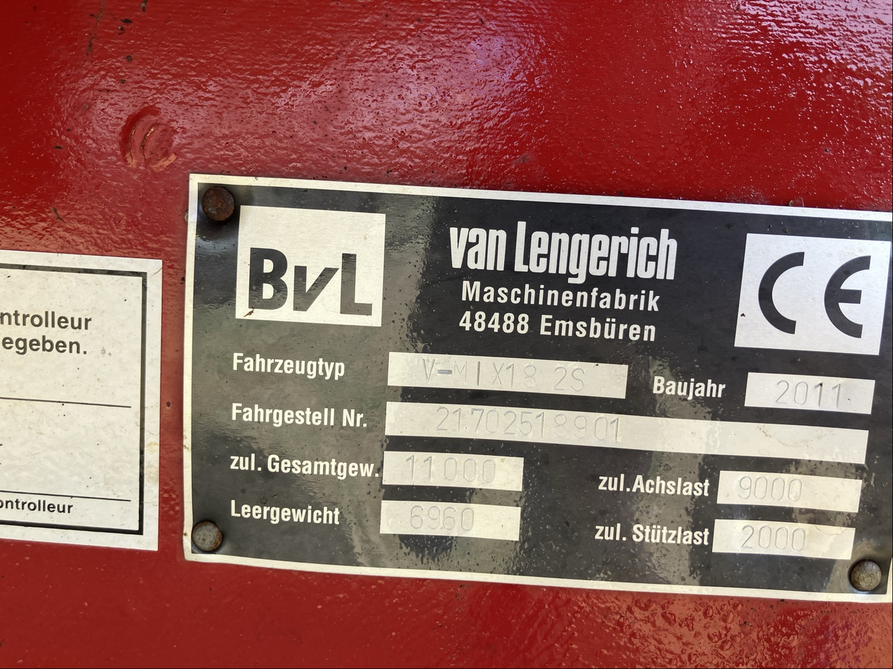 BVL Futtermischwagen V-Mix 18 2S - Xe trộn thức ăn gia súc: hình 2 BVL Futtermischwagen V-Mix 18 2S - Xe trộn thức ăn gia súc: hình 2