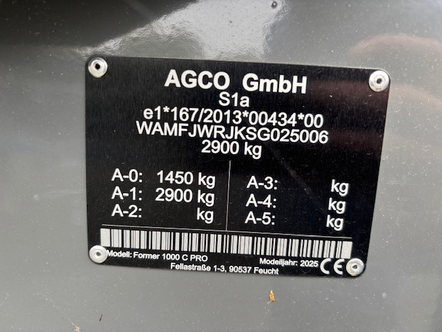 Fendt Former 1000 C PRO - Dàn trải/ Cào: hình 2 Fendt Former 1000 C PRO - Dàn trải/ Cào: hình 2