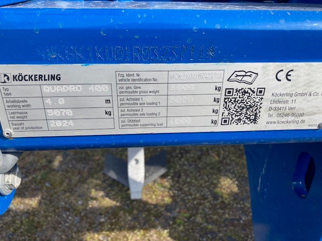 Köckerling Quadro 400 - Máy trồng trọt: hình 2 Köckerling Quadro 400 - Máy trồng trọt: hình 2